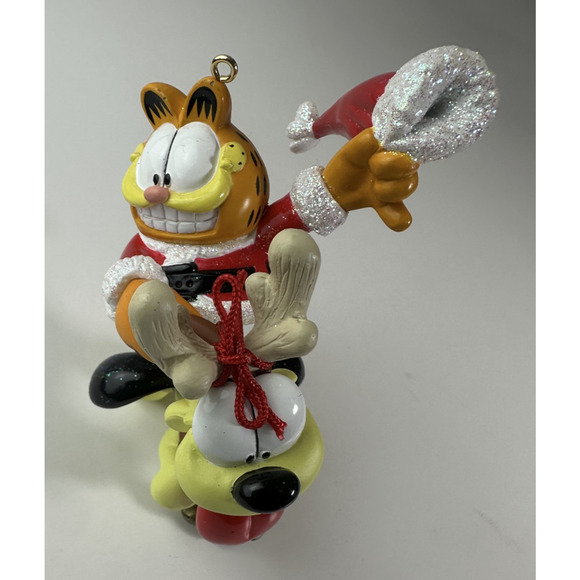 Garfield Carlton Cards Heirloom 113 Reins Again w/Ode Ornament Christmas Holiday - Picture 2 of 11